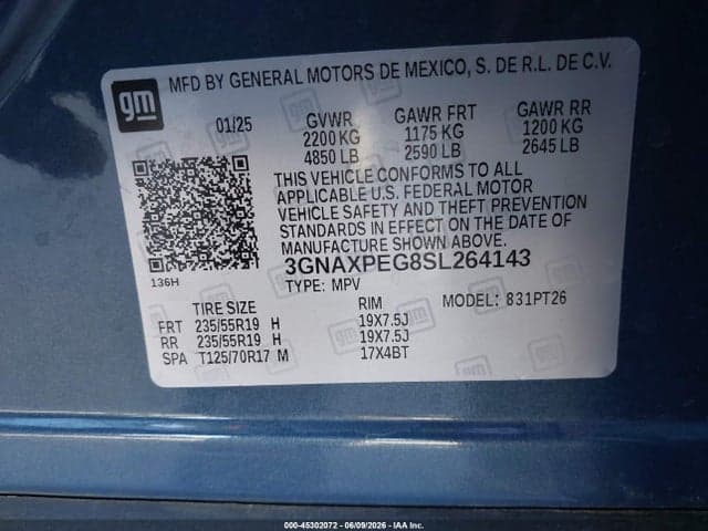 2025 CHEVROLET EQUINOX AWD LT 9