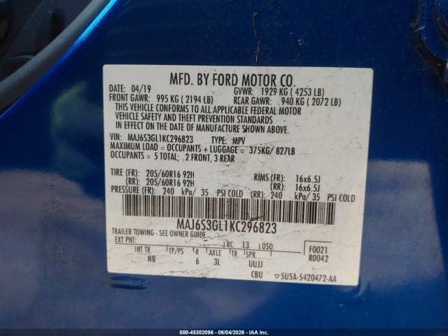2019 FORD ECOSPORT SE 9