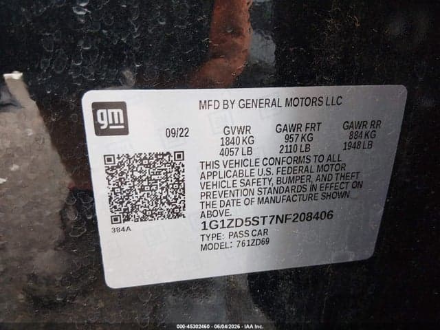 2022 CHEVROLET MALIBU FWD LT 9