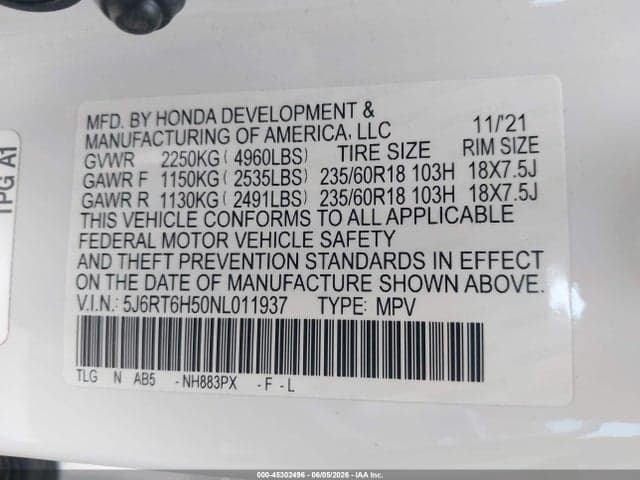 2022 HONDA CR-V HYBRID EX 9