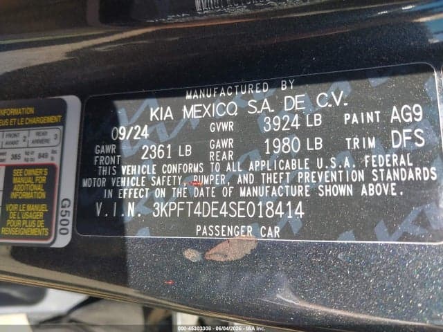 2025 KIA K4 LXS 9