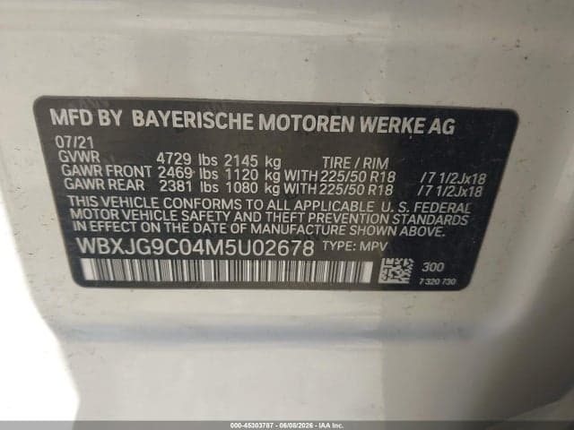 2021 BMW X1 XDRIVE28I 9
