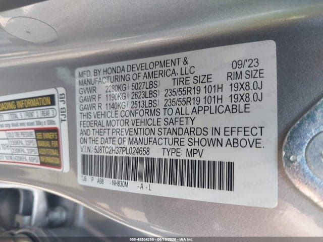 2023 ACURA RDX STANDARD 9