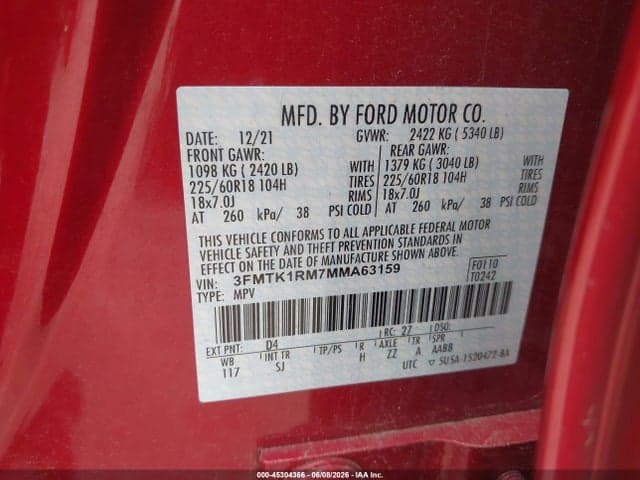 2021 FORD MUSTANG MACH-E SELECT 9