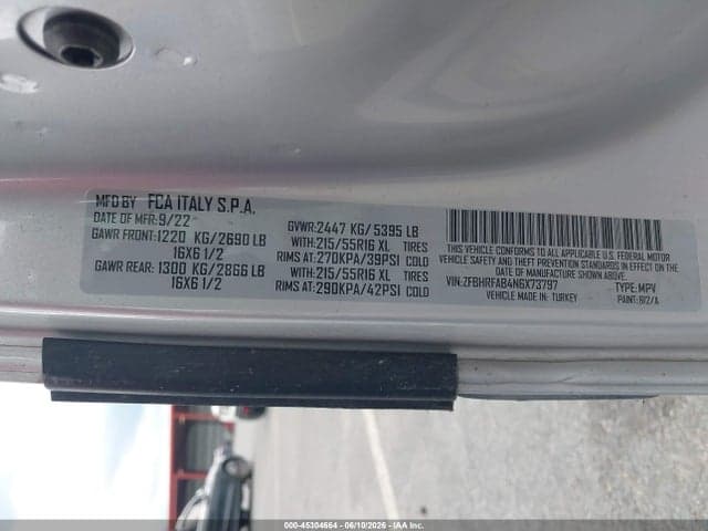 2022 RAM PROMASTER CITY CARGO VAN 9