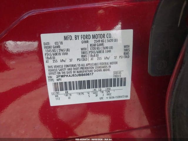 2018 FORD EDGE SEL 9