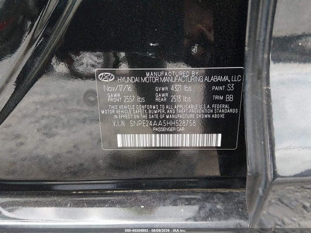 2017 HYUNDAI SONATA ECO 9