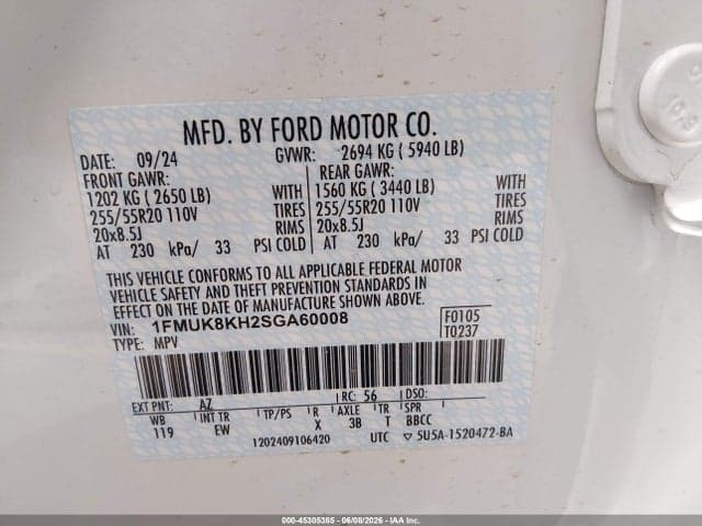 2025 FORD EXPLORER ST-LINE 9
