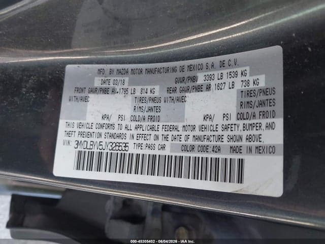 2018 TOYOTA YARIS IA 9