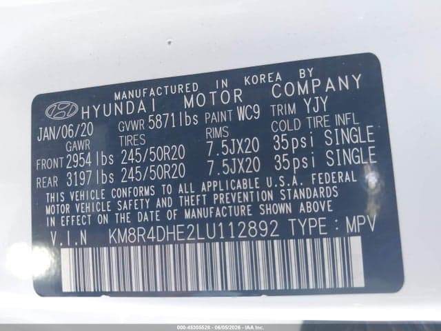2020 HYUNDAI PALISADE SEL 9