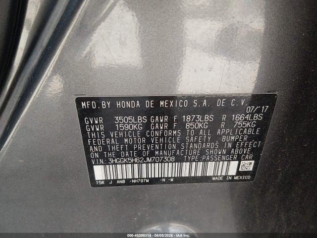 2018 HONDA FIT SPORT 9
