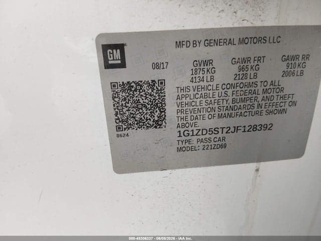 2018 CHEVROLET MALIBU LT 9