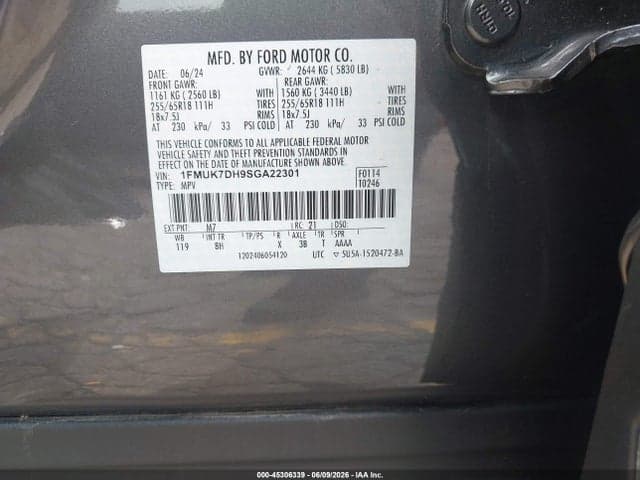 2025 FORD EXPLORER ACTIVE 9