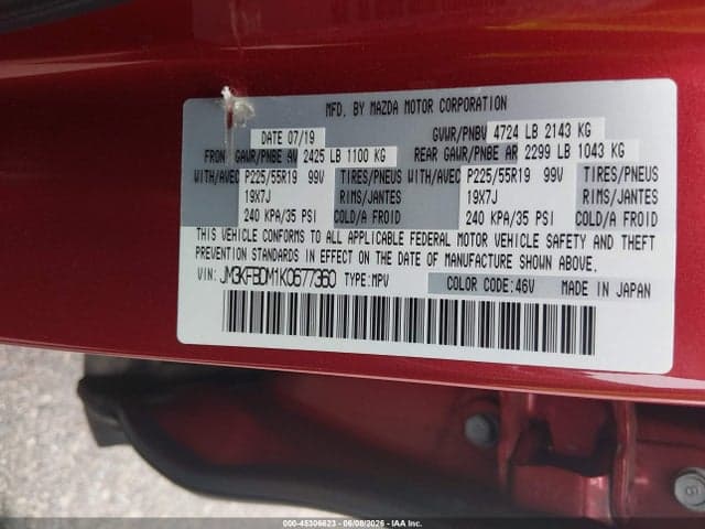2019 MAZDA CX-5 GRAND TOURING 9