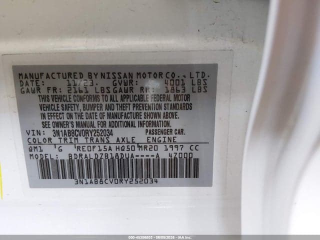 2024 NISSAN SENTRA SV XTRONIC CVT 9
