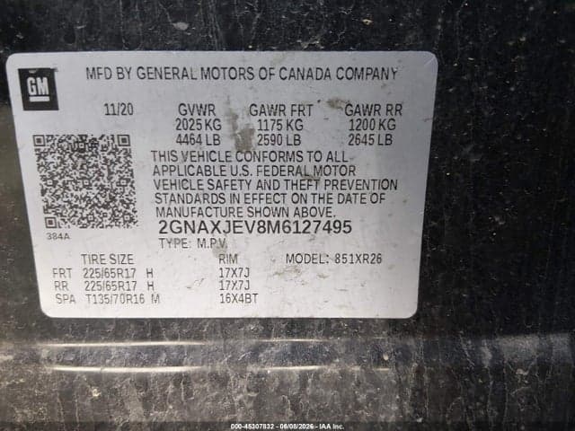 2021 CHEVROLET EQUINOX FWD 2FL 9
