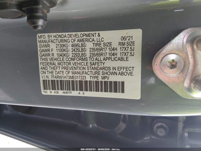 2021 HONDA CR-V 2WD SPECIAL EDITION 9