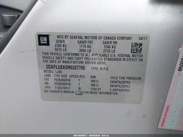2017 GMC TERRAIN SLT 9