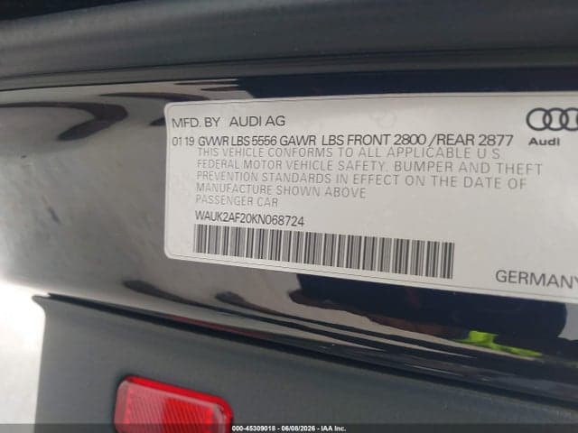 2019 AUDI A6 55 PREMIUM 9