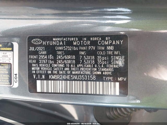 2022 HYUNDAI PALISADE SEL 9