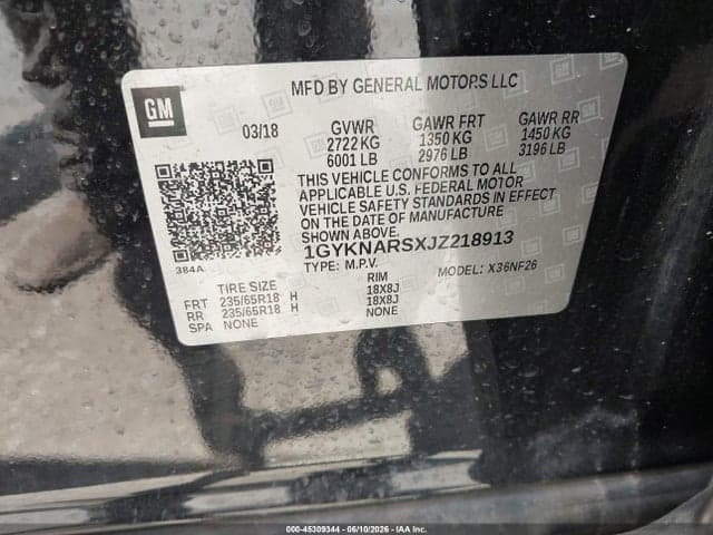 2018 CADILLAC XT5 STANDARD 9
