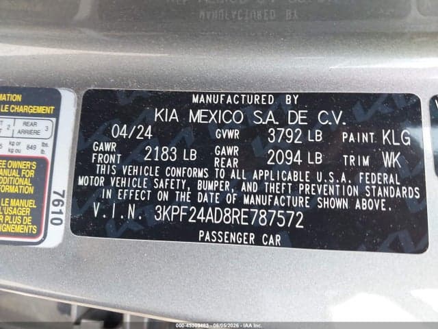 2024 KIA FORTE LXS 9