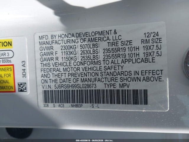 2025 HONDA CR-V HYBRID SPORT TOURING 9