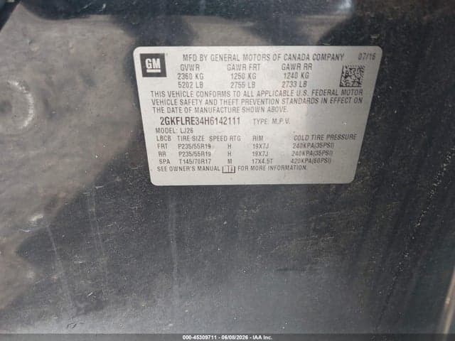 2017 GMC TERRAIN DENALI 9