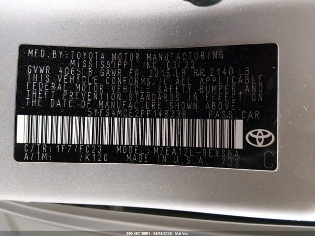 2023 TOYOTA COROLLA SE 9