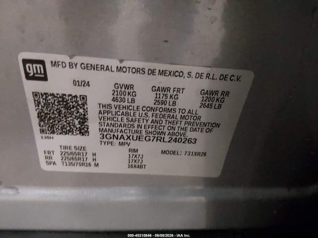 2024 CHEVROLET EQUINOX AWD LT 9