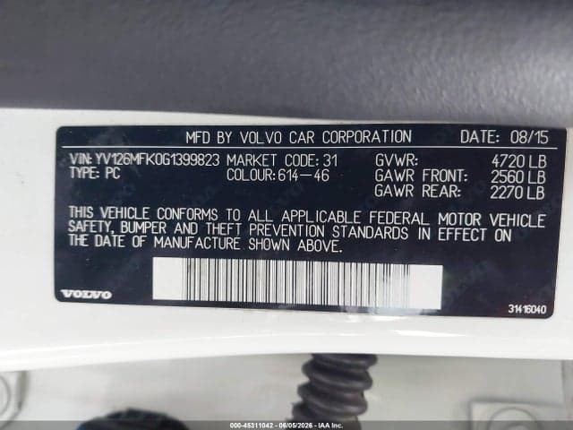 2016 VOLVO S60 T5 9