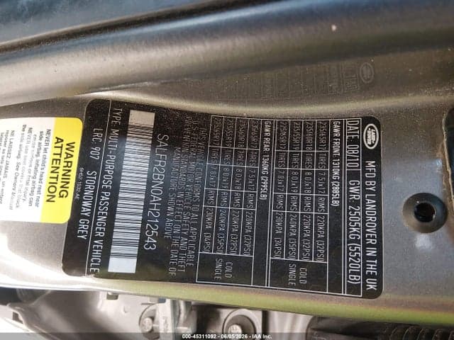2010 LAND ROVER LR2 9