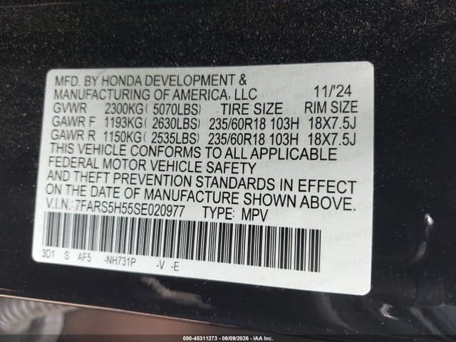 2025 HONDA CR-V HYBRID SPORT 9