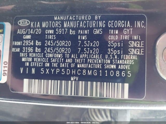 2021 KIA TELLURIDE SX 9