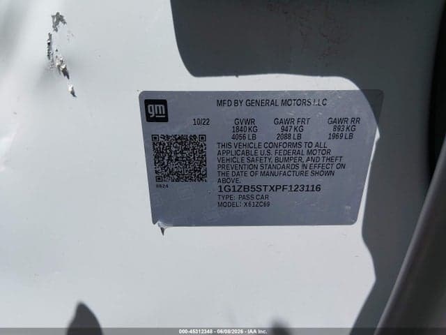 2023 CHEVROLET MALIBU FWD LS 9
