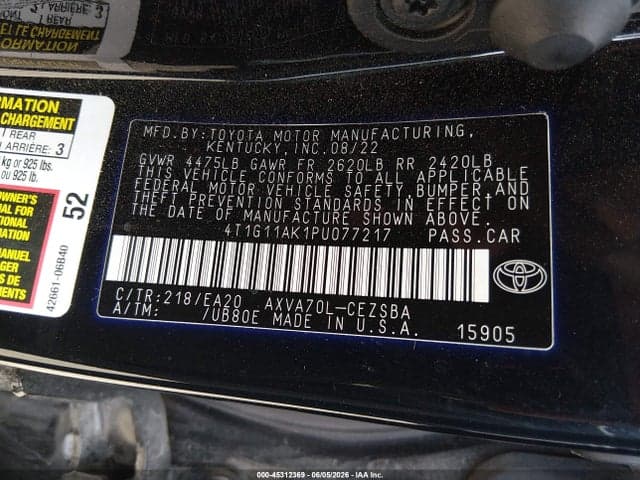 2023 TOYOTA CAMRY SE 9