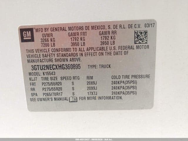 2017 GMC SIERRA 1500 SLT 9