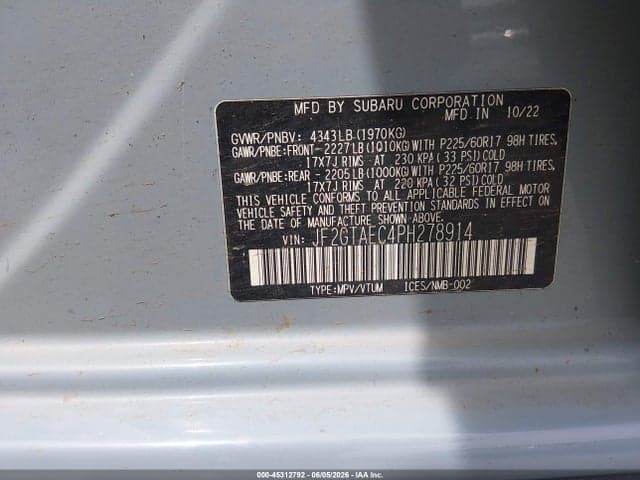 2023 SUBARU CROSSTREK PREMIUM 9