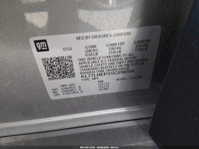 2025 CHEVROLET TRAX FWD LT 9
