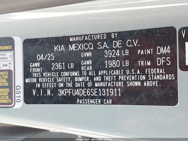 2025 KIA K4 EX 9