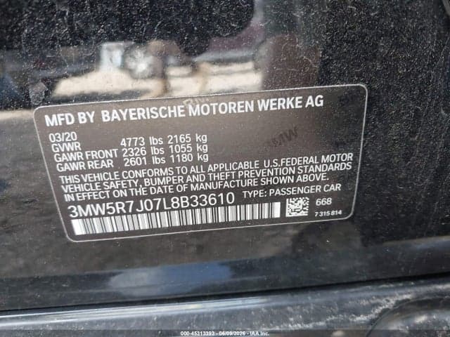 2020 BMW 330I XDRIVE 9