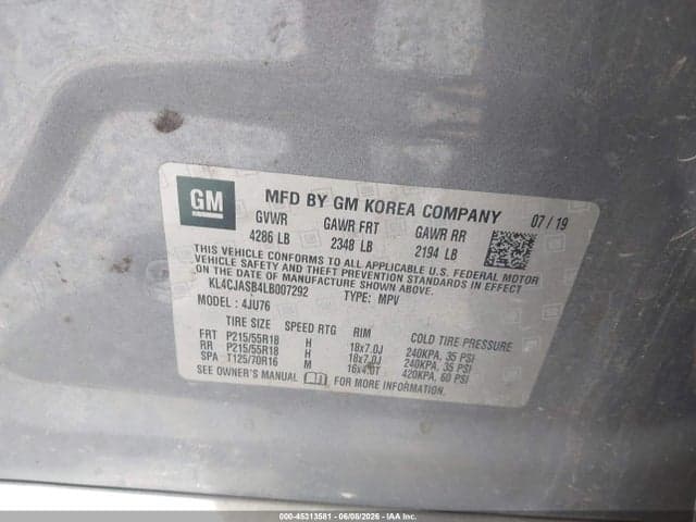 2020 BUICK ENCORE FWD PREFERRED 9
