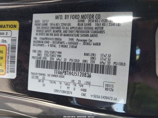 2018 FORD MUSTANG ECOBOOST 9