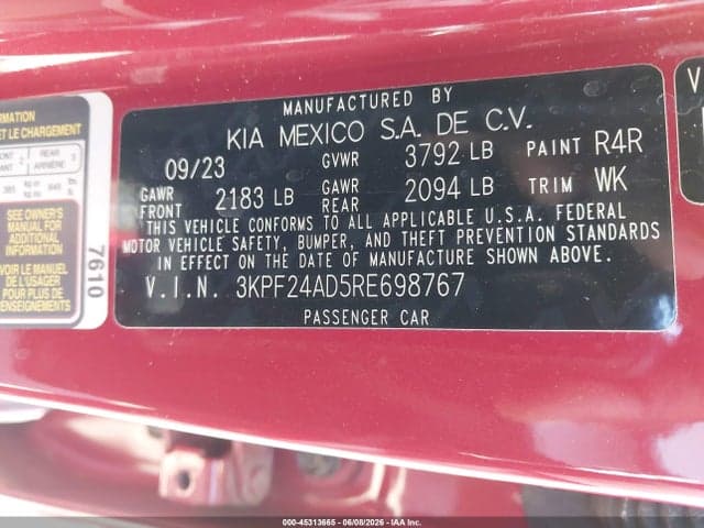 2024 KIA FORTE LXS 9