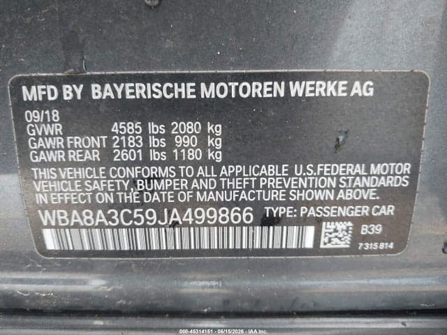 2018 BMW 320I XDRIVE 9