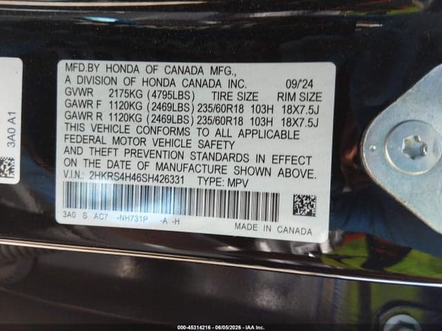 2025 HONDA CR-V EX AWD 9