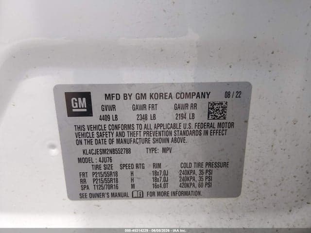 2022 BUICK ENCORE AWD PREFERRED 9