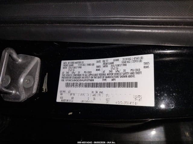 2017 FORD ESCAPE SE 9