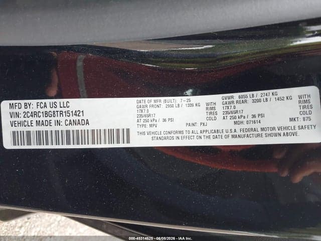 2026 CHRYSLER PACIFICA SELECT 9