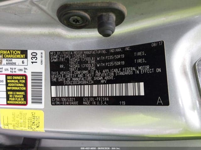 2017 TOYOTA SIENNA SE PREMIUM 8 PASSENGER 10